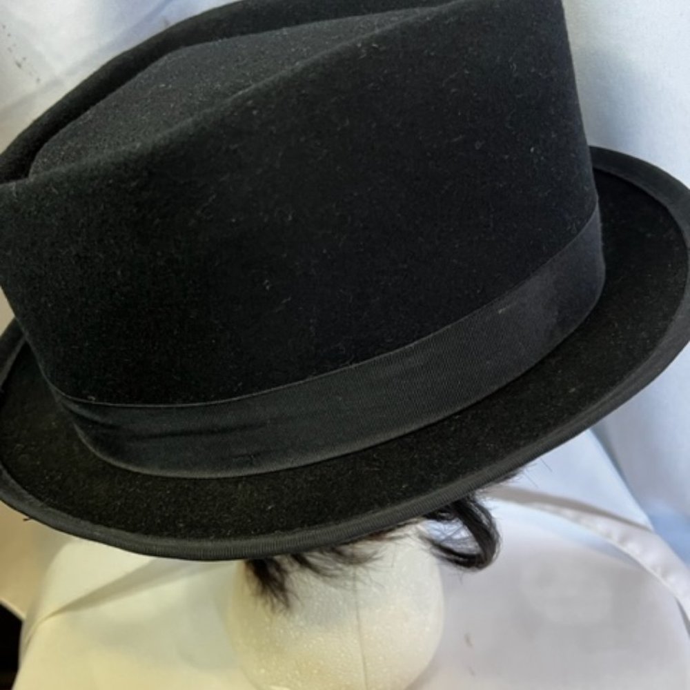 Scala Black Men's Felt Fedora - Picture 5 of 7